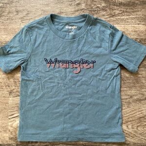 Kids Wrangler Blue Graphic T-Shirt Size Small